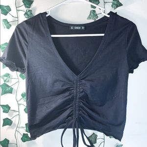 short sleeve crop top